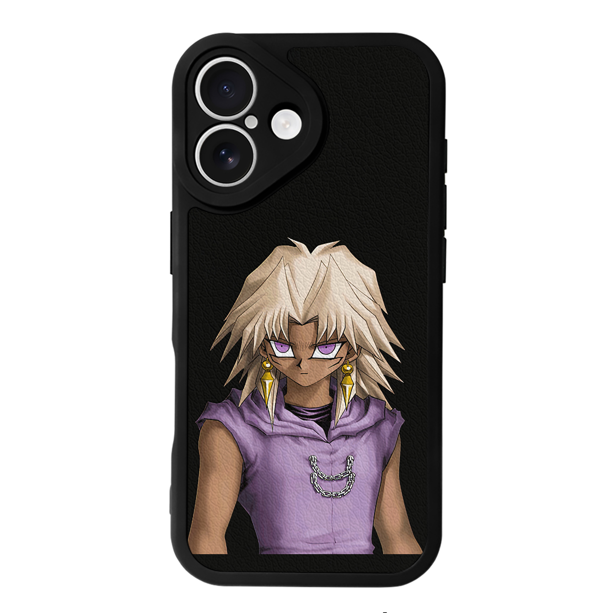 （画像用） 遊☆戯☆王 Yu-Gi-Oh! 【iPhone 16シリーズ対応】シリコンスマホケース（レザー調） 材質：シリコン